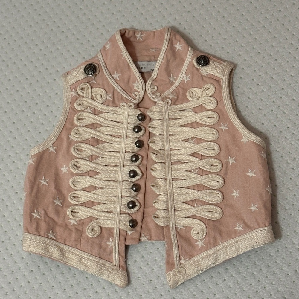 Pink Star Embroidered Vest